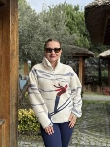 Kayakçı kız winter polar