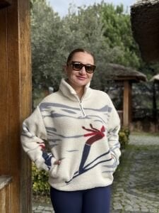 Kayakçı kız winter polar