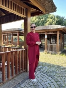 A.akay çapraz Tasarım aerobin Takım Bordo