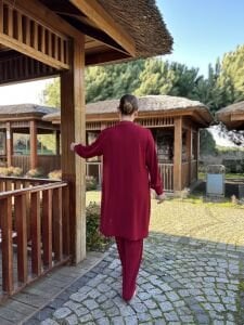 A.akay çapraz Tasarım aerobin Takım Bordo