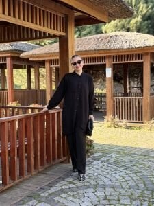 A.akay çapraz Tasarım aerobin Takım Siyah