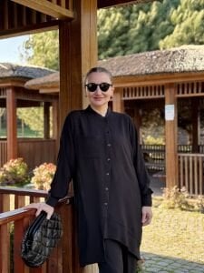 A.akay çapraz Tasarım aerobin Takım Siyah