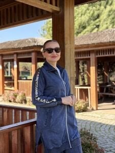 A.akay Payetli Fermuarlı Takım indigo