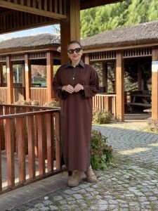 Milona Oysho elbise kahve-haki
