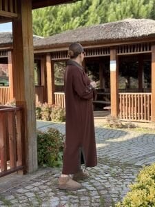 Milona Oysho elbise kahve-haki