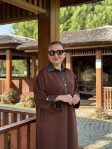 Milona Oysho elbise kahve-haki