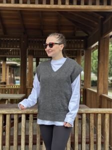 Yumoş SÜVETER Antrasit