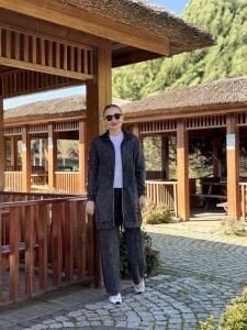 A.akay Payetli Fermuarlı Takım antrasit