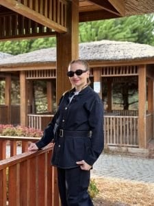 Çanta kemerli Likralı Kot Takım  Lacivert