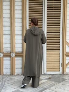 A.akay 5114 Uzun kapüşonlu Kupra Takım 2 Beden - HAKİ