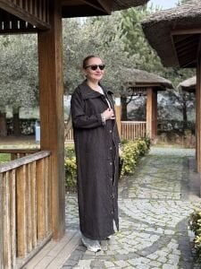 A.Akay Tam boy Tasarım kap-trenç Siyah