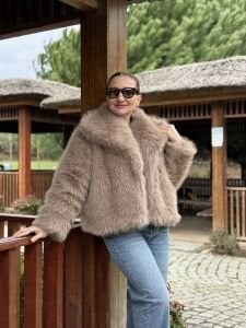Premium İthal Parıltı Kürk Vizon