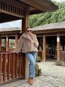 Premium İthal Parıltı Kürk Vizon