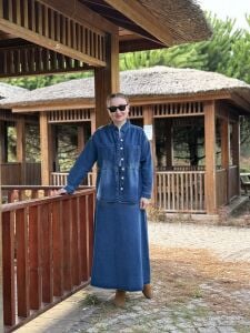 Koyu mavi etekli kot takım 2794