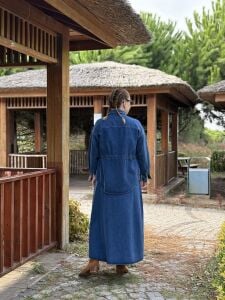 Koyu mavi etekli kot takım 2794