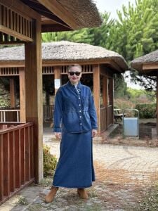 Koyu mavi etekli kot takım 2794