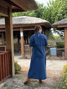 Koyu mavi etekli kot takım 2794