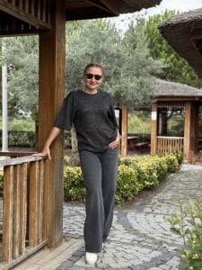 Orjinal Mng kot pantolon Antrasit