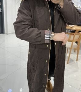 A.Akay Tam boy Tasarım kap-trenç Acı kahve