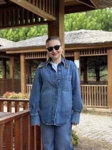 Orjinal HM kot gömlek TEK CEP DETAYLI mavi