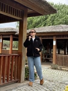 Yumoş polar mont Siyah