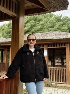 Yumoş polar mont Siyah