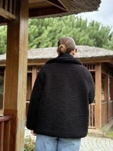 Yumoş polar mont Siyah