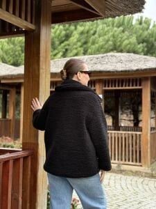 Yumoş polar mont Siyah